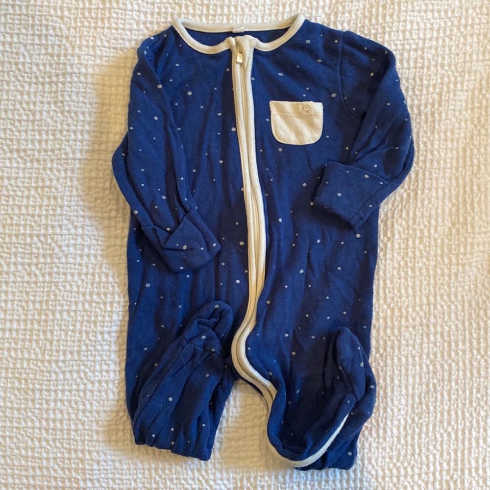 Mori zipper footed pajamas